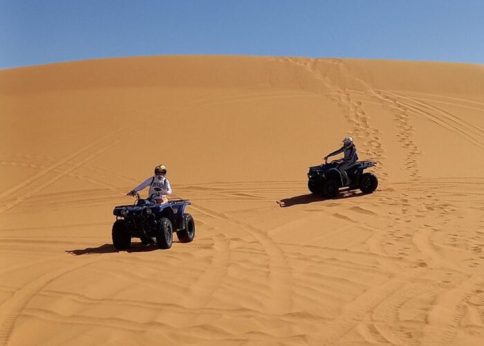 4x4 desert tours Morocco navigating remote Sahara pistes and sand sea crossings with Atlas Elite Tours